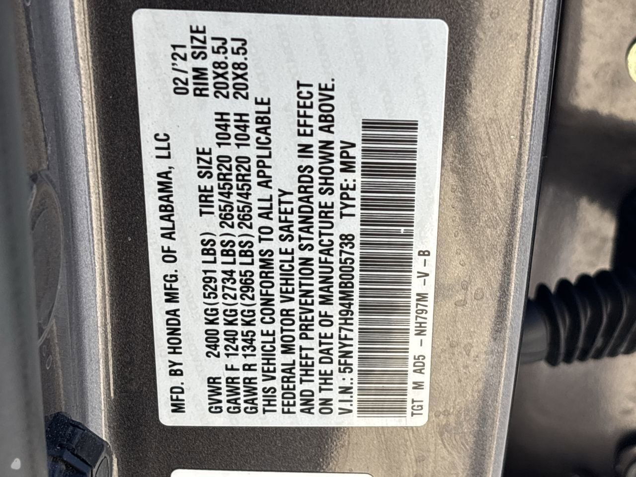 Used 2021 Honda Passport Touring image 34