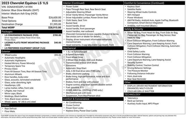 Certified 2023 Chevrolet Equinox LS w/ LS Convenience Package image 26