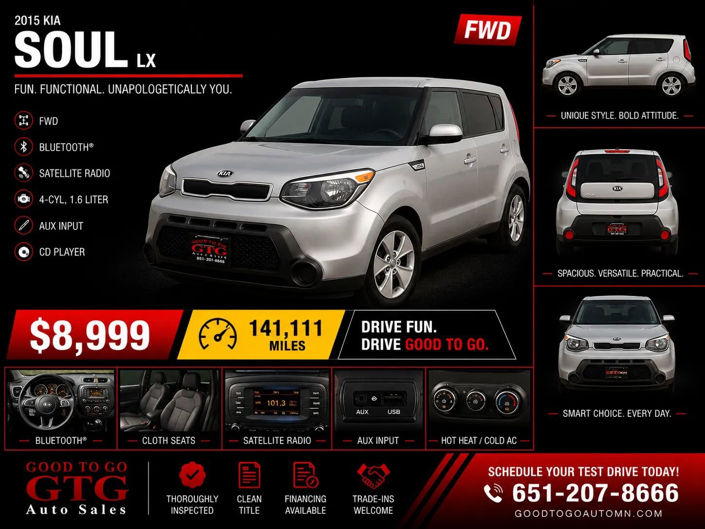 Used 2015 Kia Soul FWD image 1