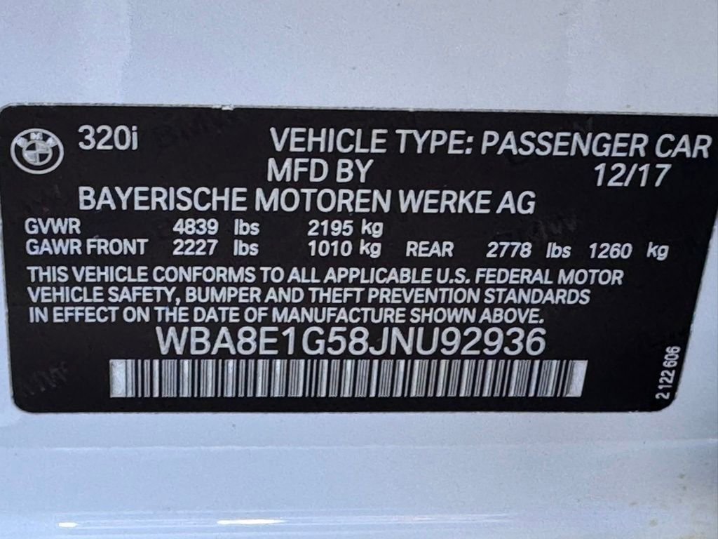 Used 2018 BMW 320i Sedan RWD image 41