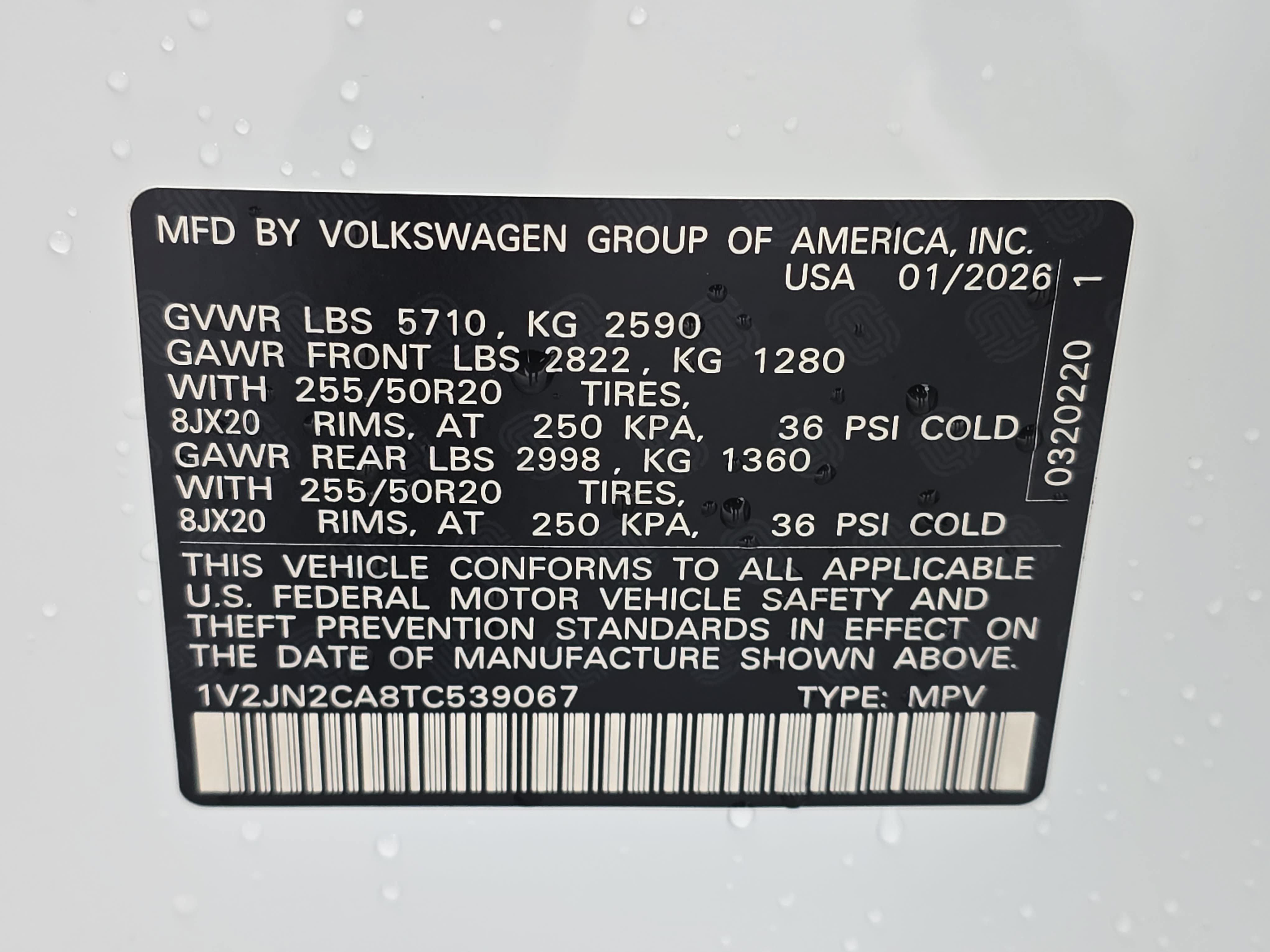 New 2026 Volkswagen Atlas SE FWD image 37