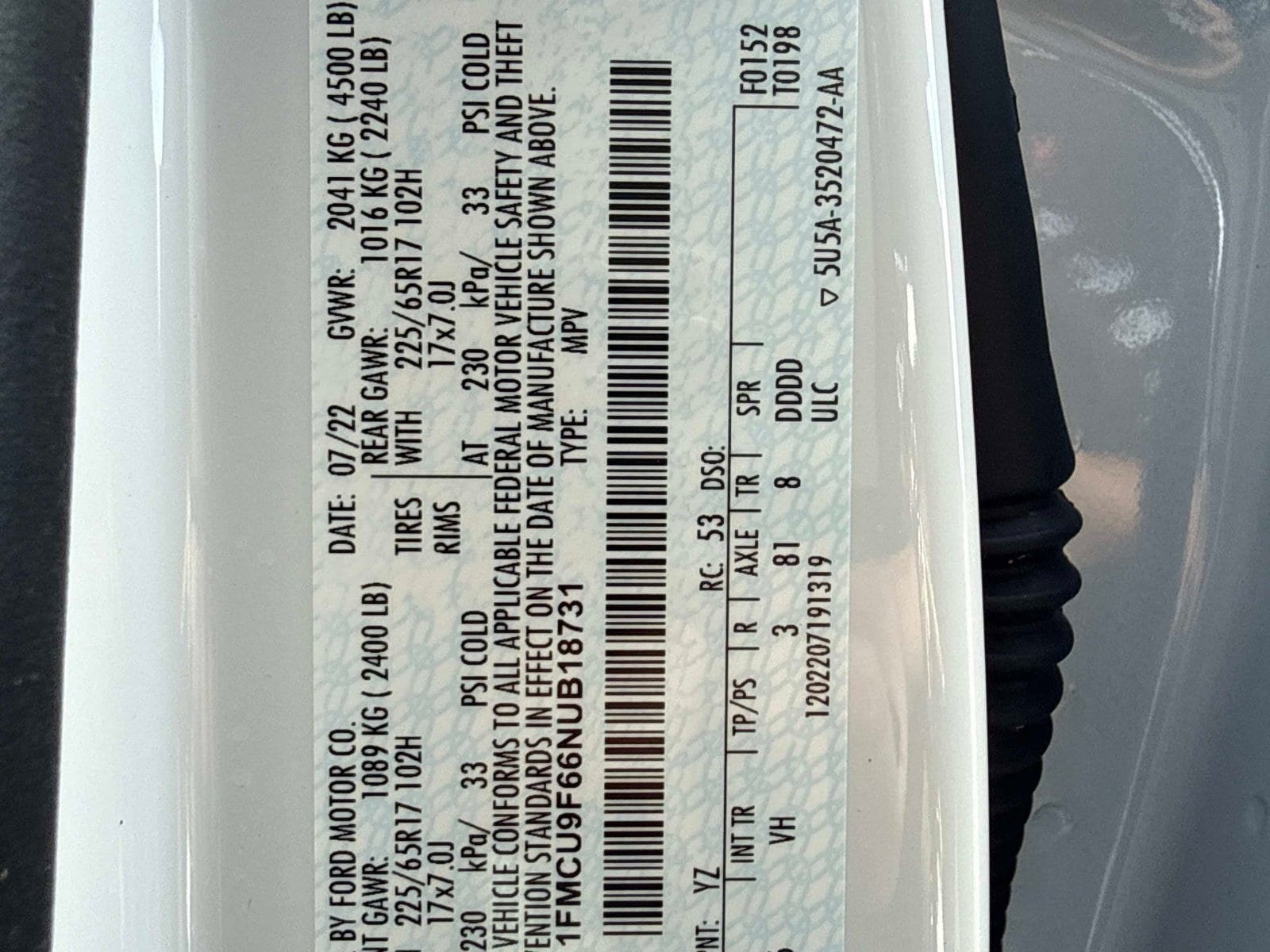 Used 2022 Ford Escape S AWD/4WD image 33