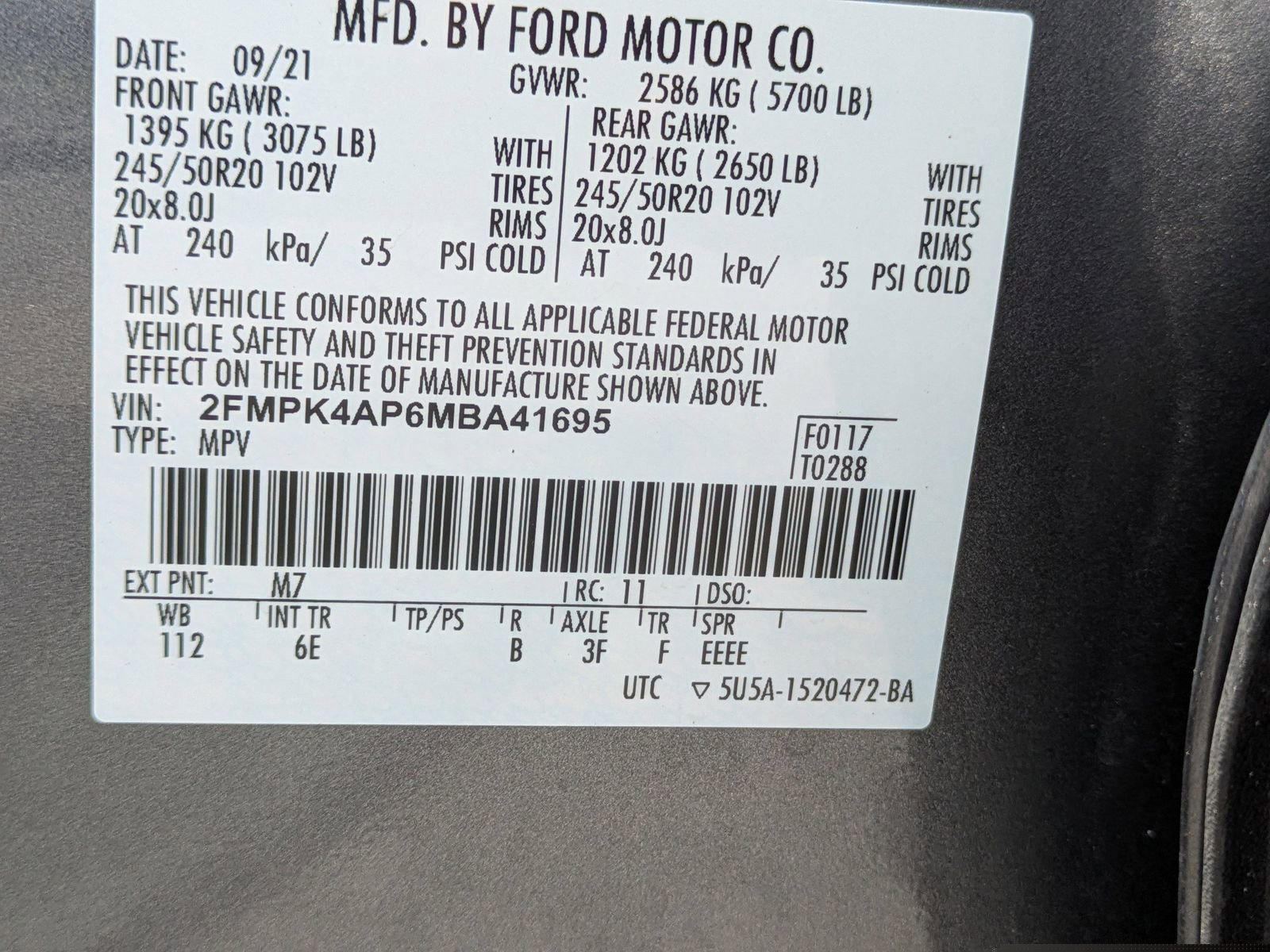 Certified 2021 Ford Edge ST AWD/4WD image 15