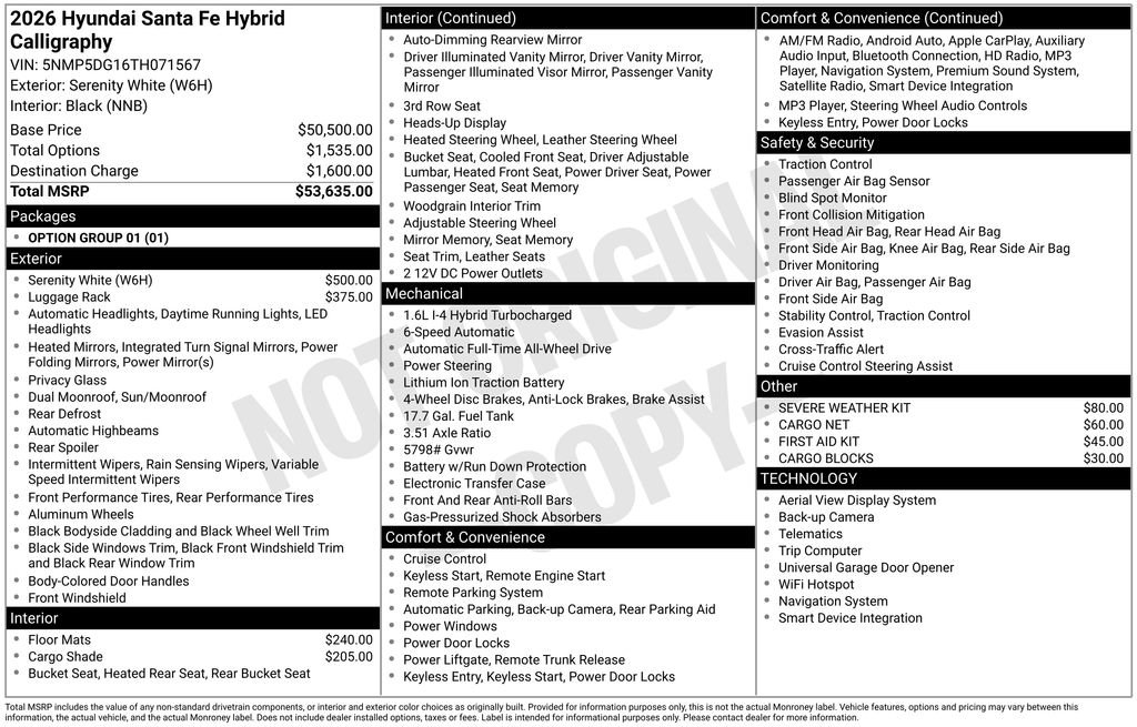 New 2026 Hyundai Santa Fe Calligraphy image 32