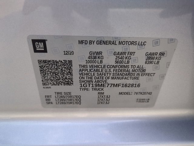 Used 2021 GMC Sierra 2500 SLE w/ Snow Plow Prep/Camper Package image 25