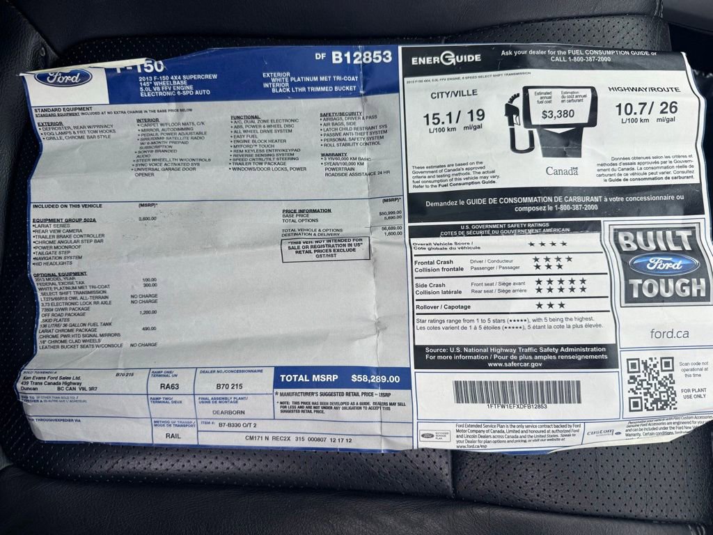 Used 2013 Ford F150 Lariat w/ Luxury Equipment Group AWD/4WD image 44