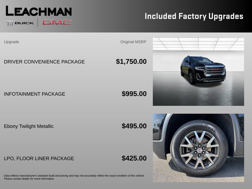 Used 2023 GMC Acadia SLE w/ Driver Convenience Package FWD image 10