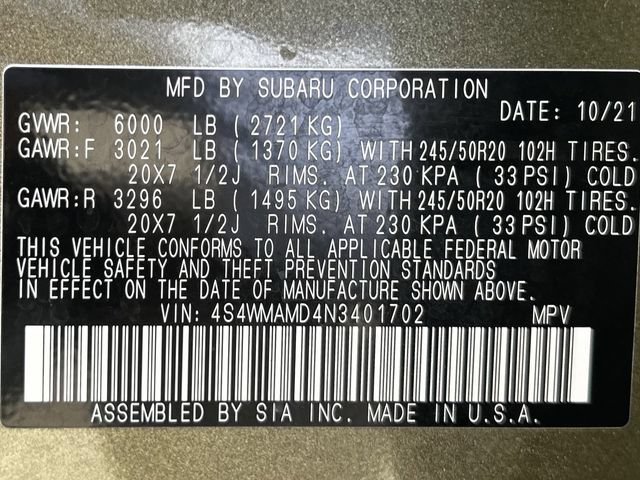 Used 2022 Subaru Ascent Limited AWD/4WD image 37