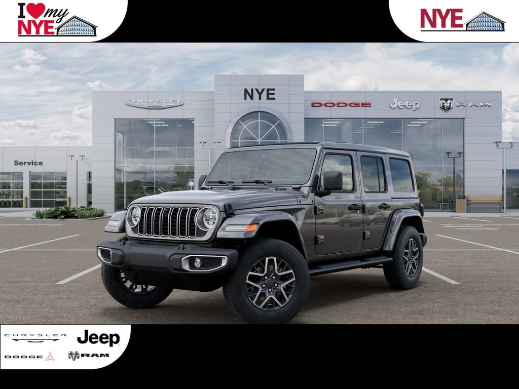 New 2025 Jeep Wrangler Unlimited Sahara w/ Safety Group AWD/4WD 360° Tour
