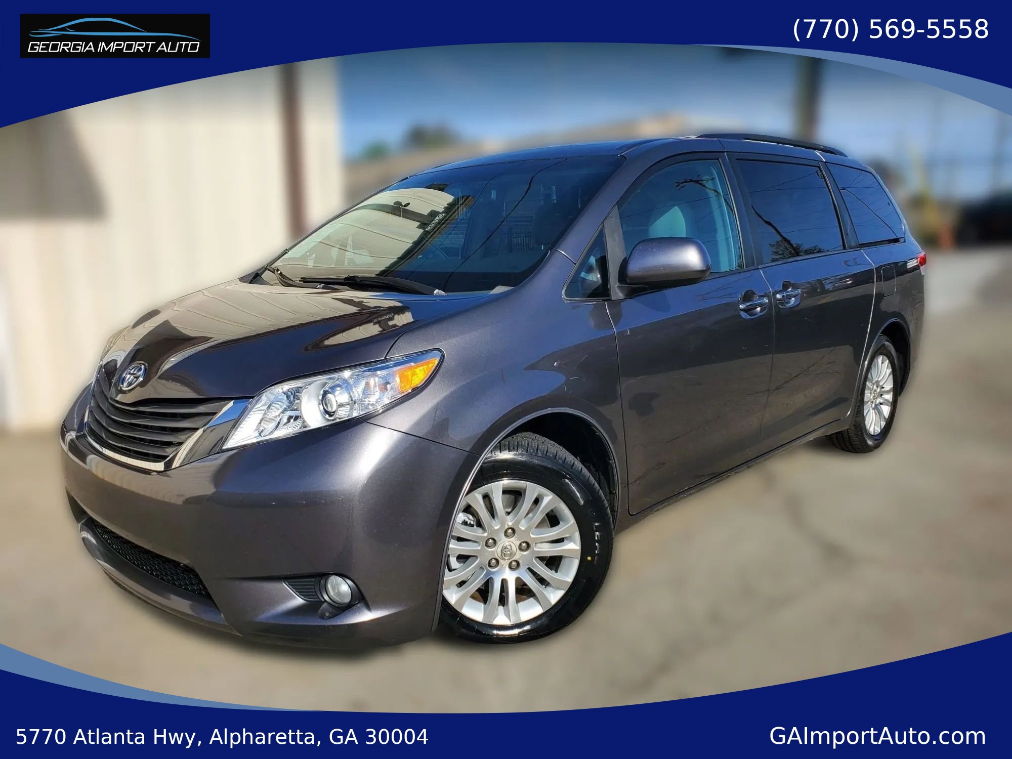 Used 2012 Toyota Sienna XLE w/ XLE Navigation Pkg FWD image 1