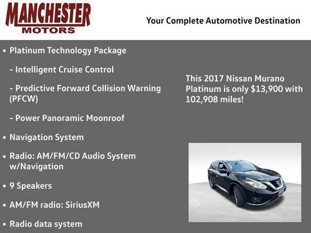 Used 2017 Nissan Murano Platinum w/ Platinum Technology Package AWD/4WD image 2
