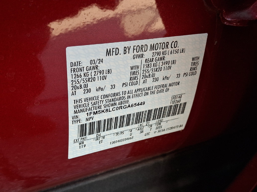 Certified 2024 Ford Explorer King Ranch w/ Technology Package AWD/4WD image 28