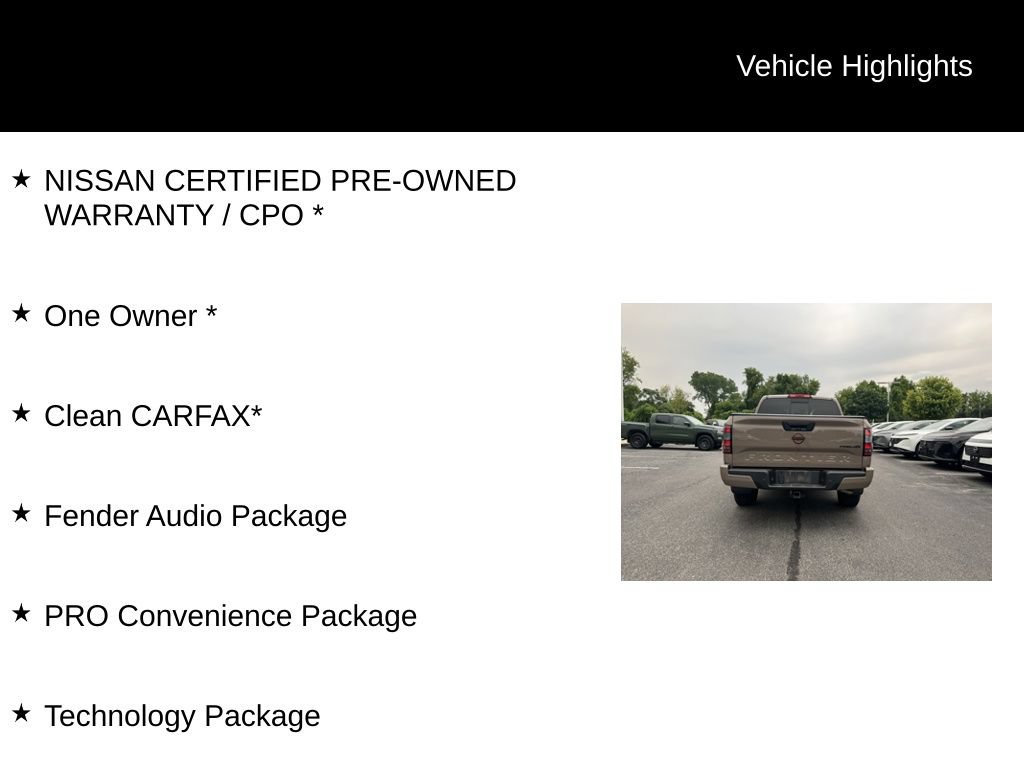 Used 2023 Nissan Frontier PRO-4X w/ Pro Convenience Package AWD/4WD image 11