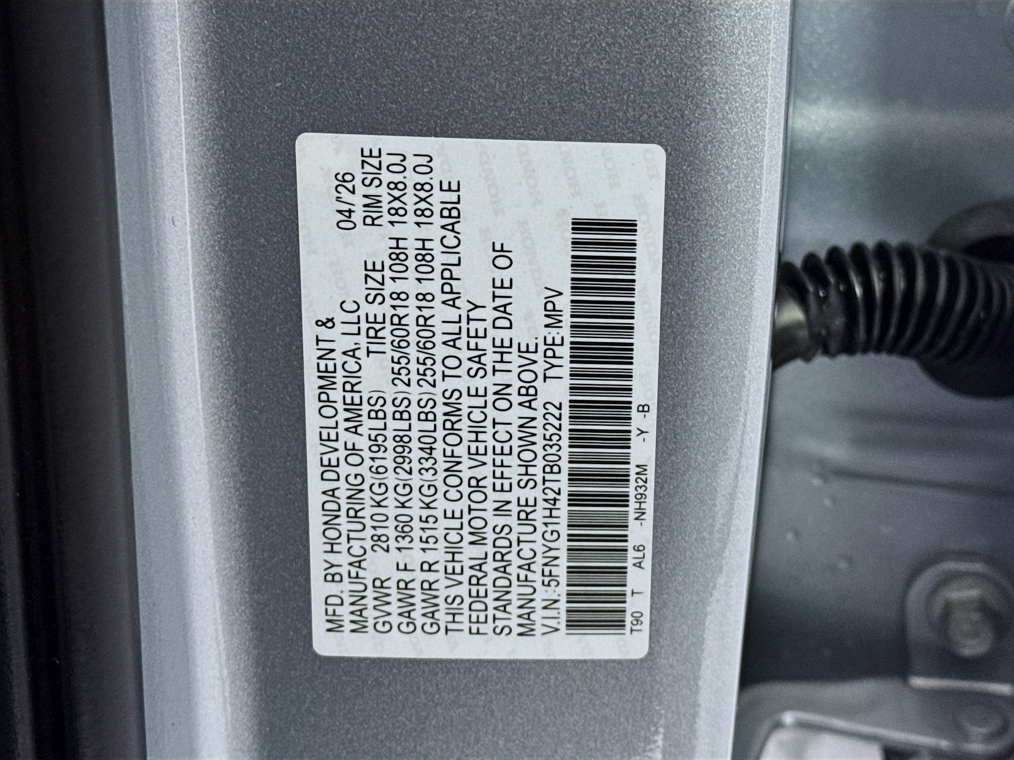 New 2026 Honda Pilot EX-L image 33