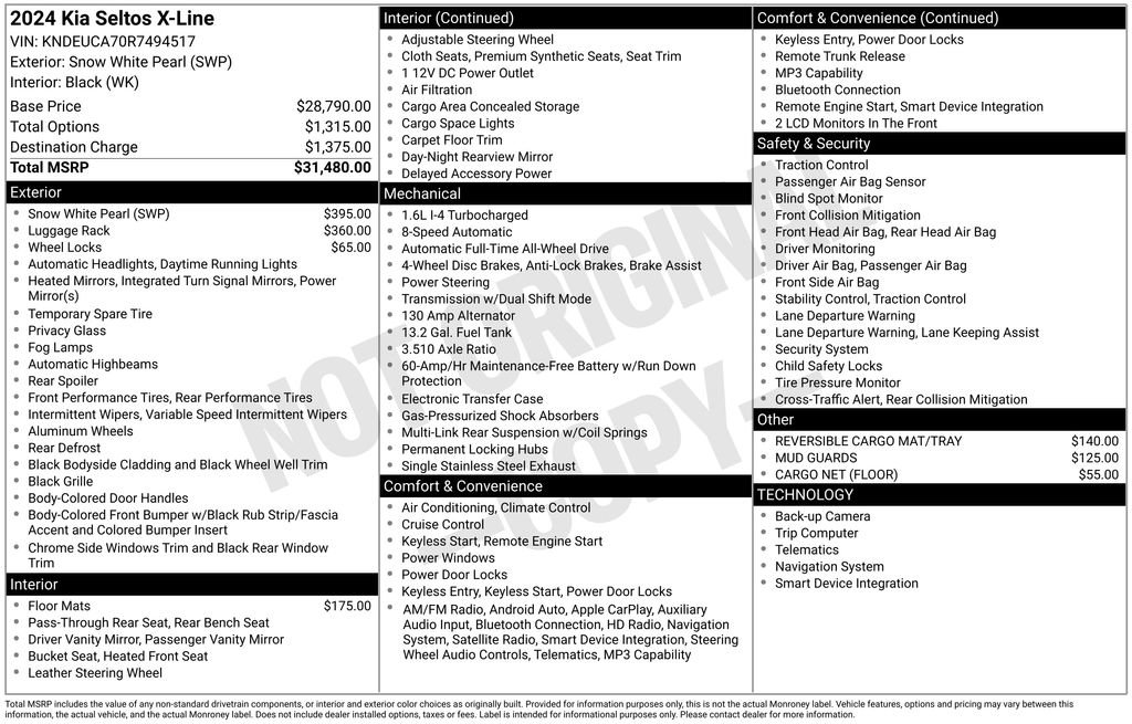 Certified 2024 Kia Seltos X-Line AWD/4WD image 2