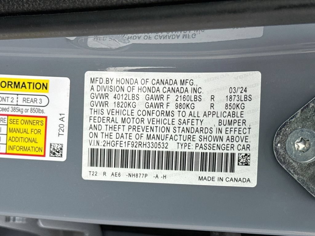 Used 2024 Honda Civic Touring image 37