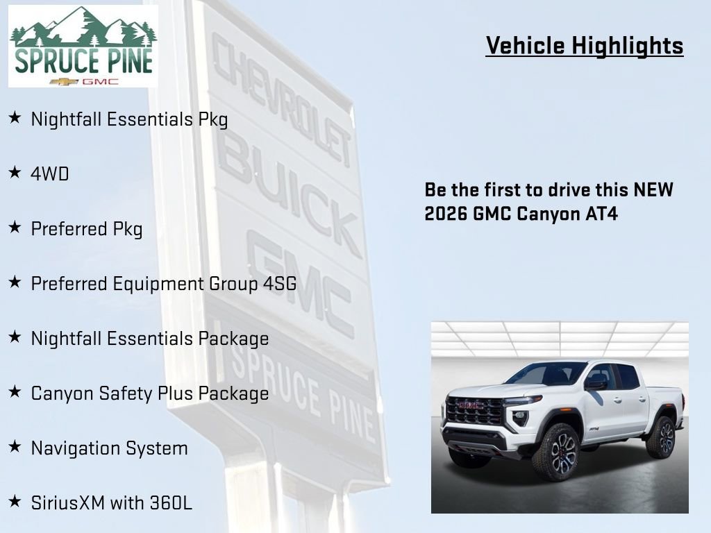 New 2026 GMC Canyon AT4 w/ Nightfall Essentials Package image 5