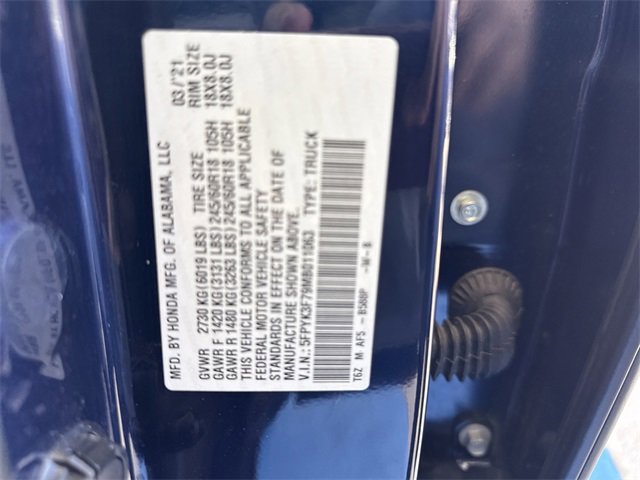 Used 2021 Honda Ridgeline RTL-E image 37