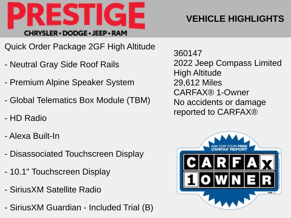 Used 2022 Jeep Compass High Altitude image 6
