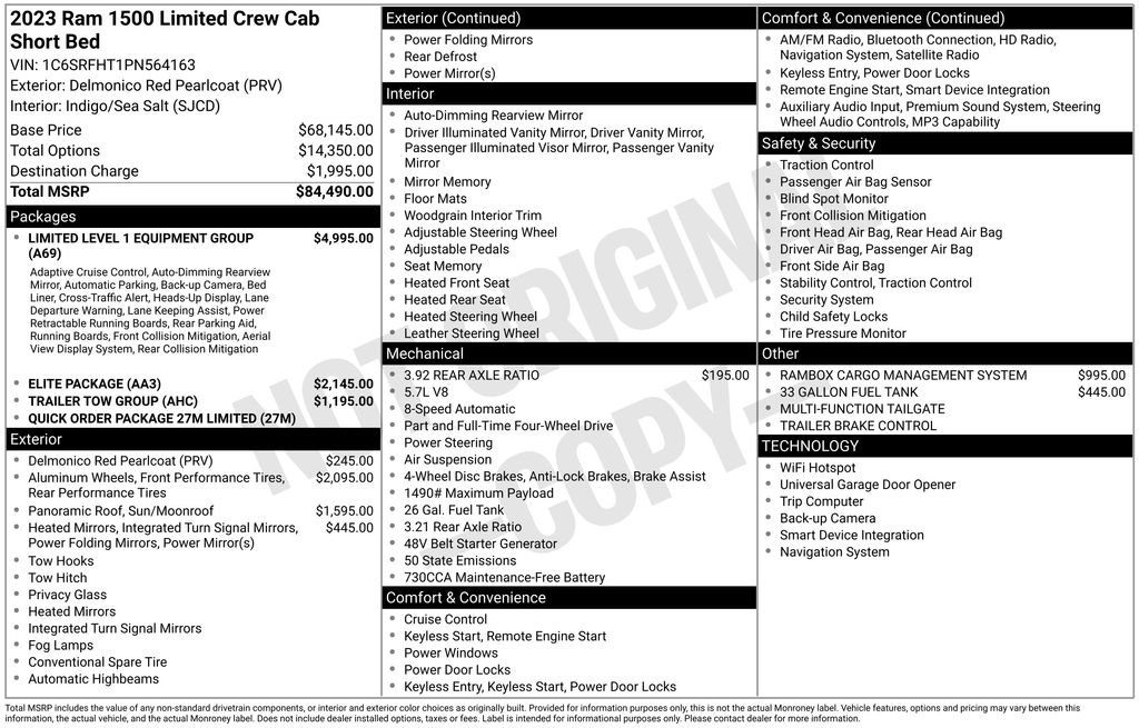 Used 2023 RAM 1500 Limited AWD/4WD image 5