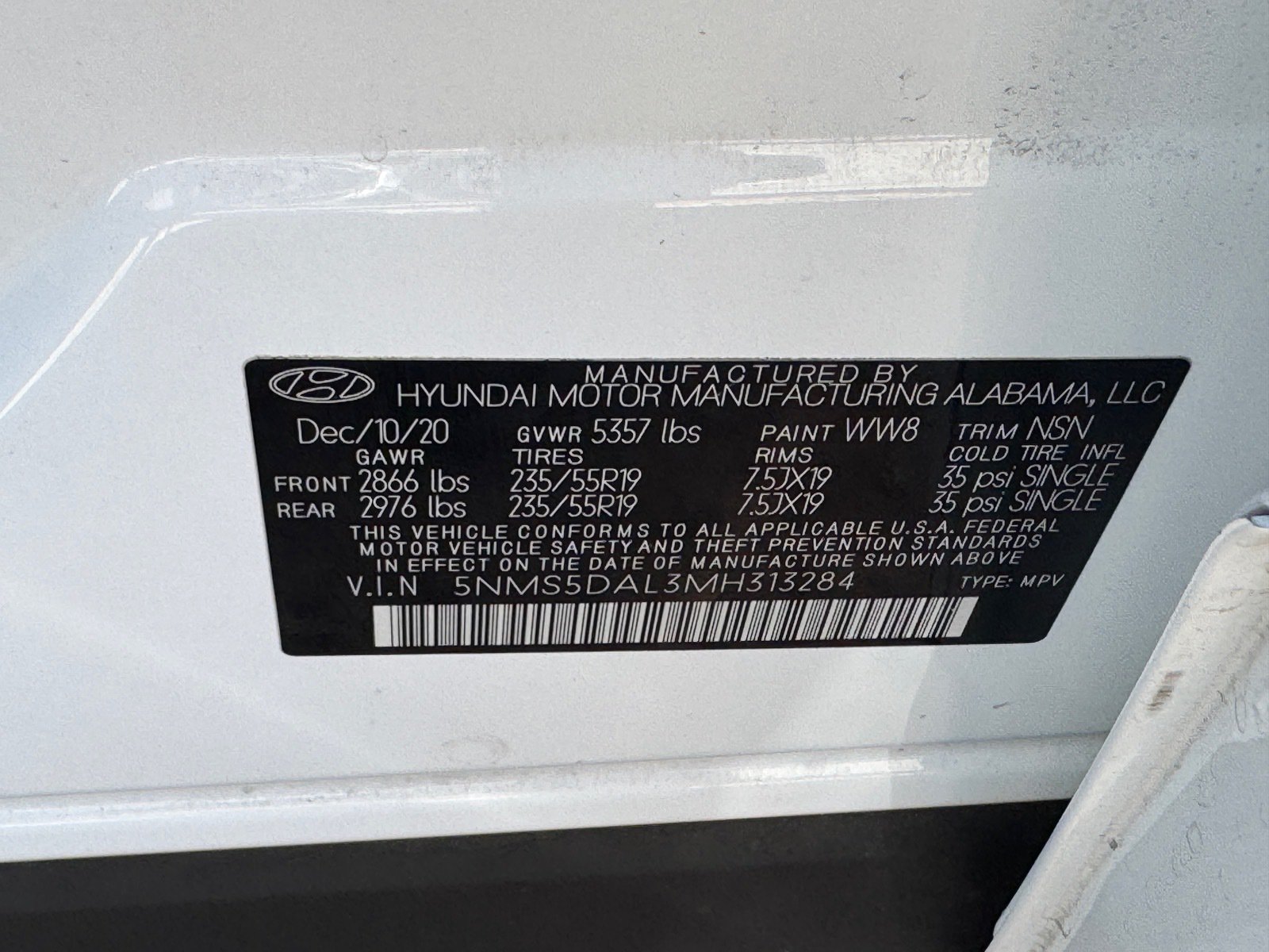 Used 2021 Hyundai Santa Fe Calligraphy AWD/4WD image 9