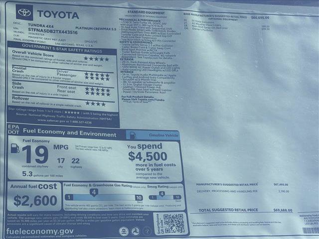 New 2026 Toyota Tundra Platinum AWD/4WD image 25