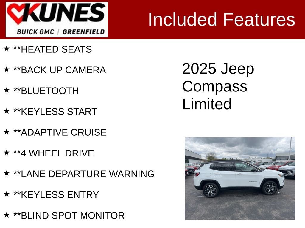 Used 2025 Jeep Compass Limited AWD/4WD image 2