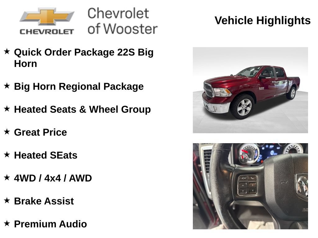 Used 2016 RAM 1500 Big Horn AWD/4WD image 2