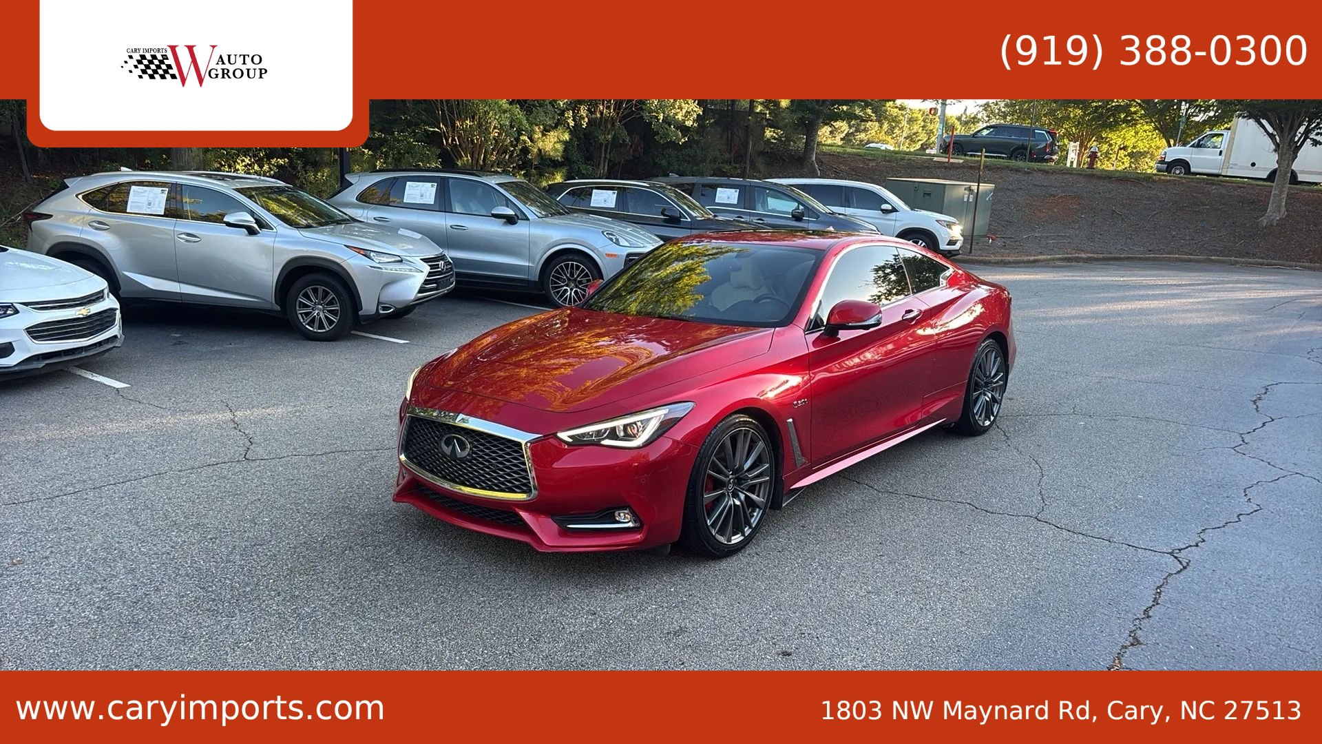 Used 2017 INFINITI Q60 Red Sport 400