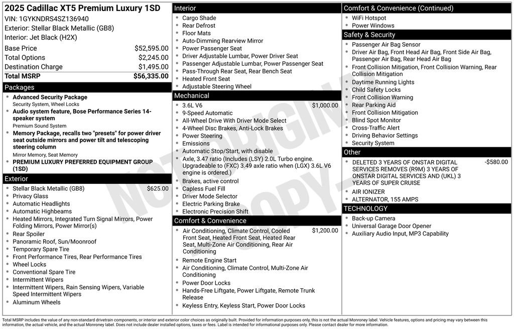 Used 2025 Cadillac XT5 Premium Luxury image 3