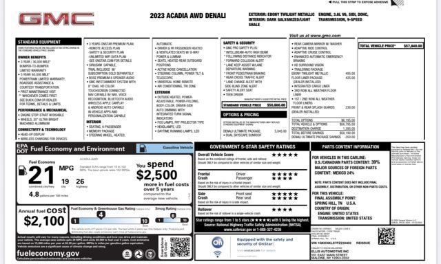 Used 2023 GMC Acadia Denali w/ Denali Ultimate Package image 31