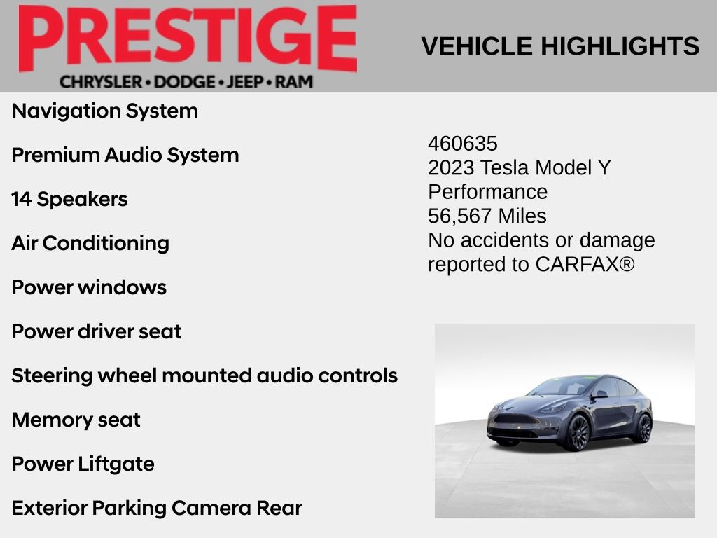 Used 2023 Tesla Model Y Performance AWD/4WD image 2