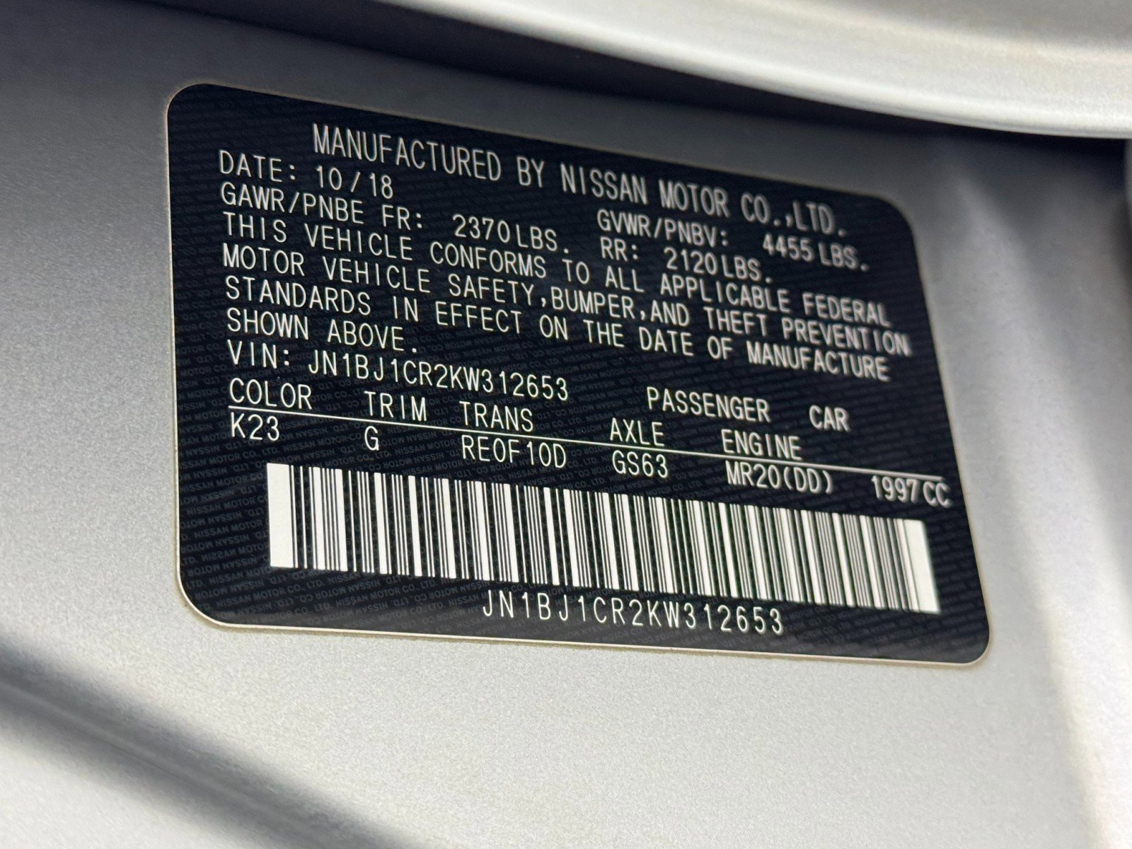 Used 2019 Nissan Rogue Sport S w/ Appearance Package AWD/4WD image 38