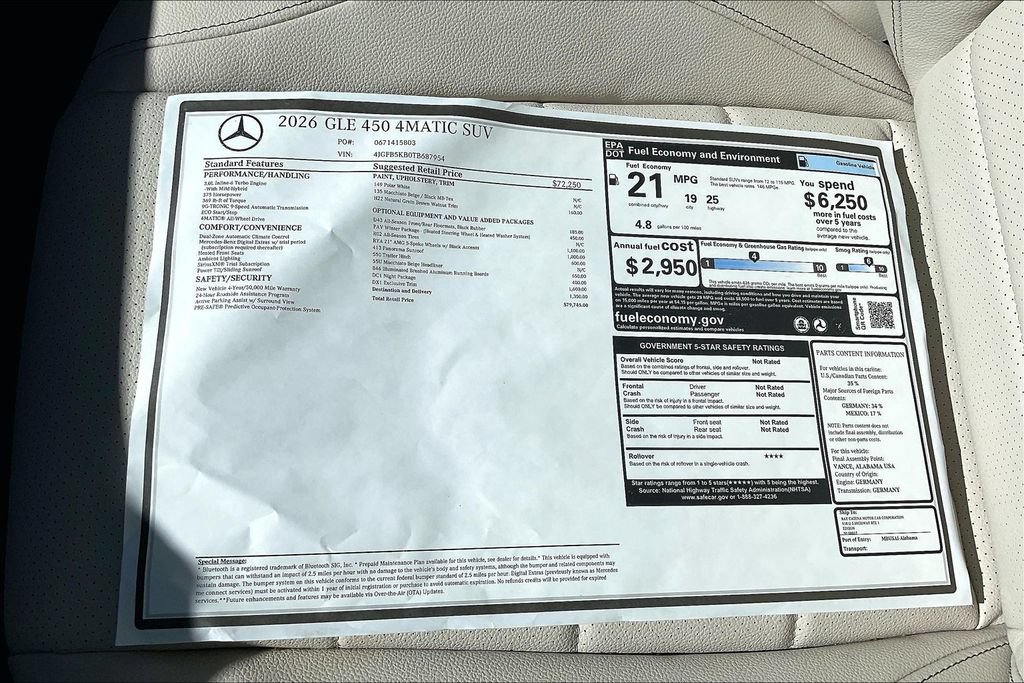 New 2026 Mercedes-Benz GLE 450 4MATIC image 14