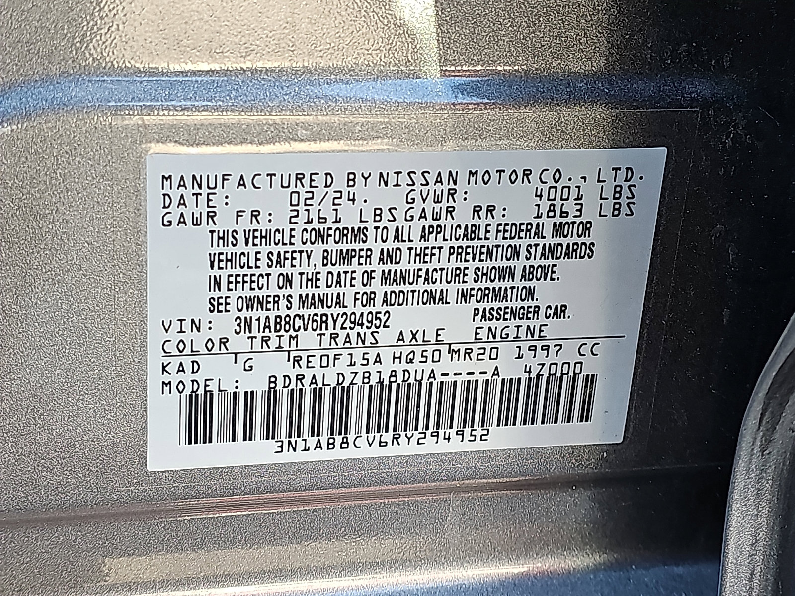 Certified 2024 Nissan Sentra SV image 27