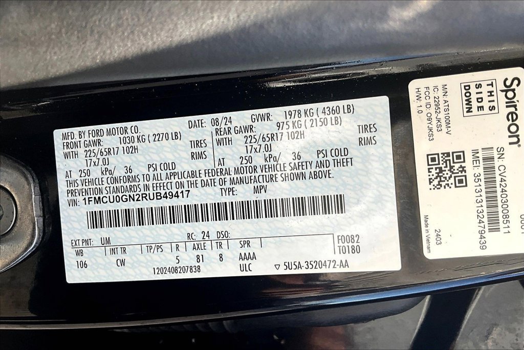 Used 2024 Ford Escape Active w/ Tech Pack #1 FWD image 34