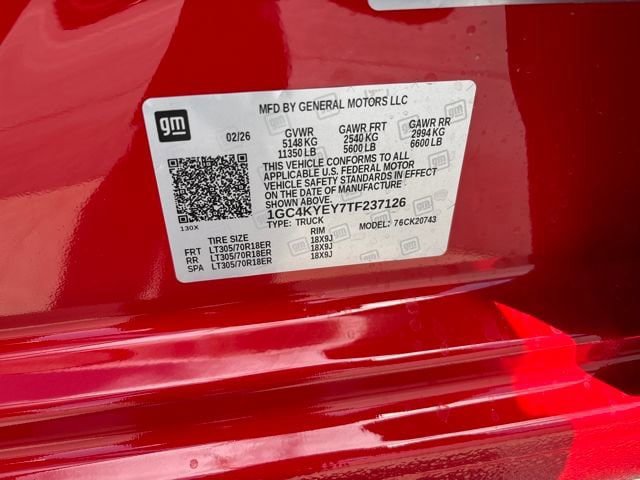 New 2026 Chevrolet Silverado 2500 ZR2 w/ LPO, Dark Essentials Package AWD/4WD image 32