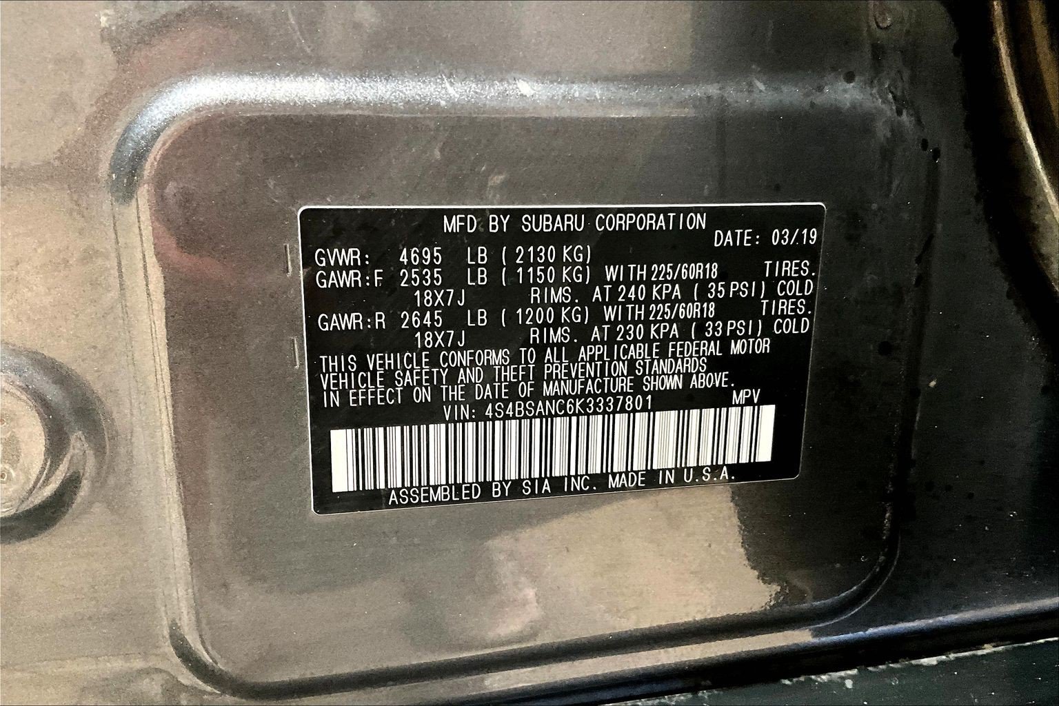 Used 2019 Subaru Outback 2.5i Limited AWD/4WD image 19