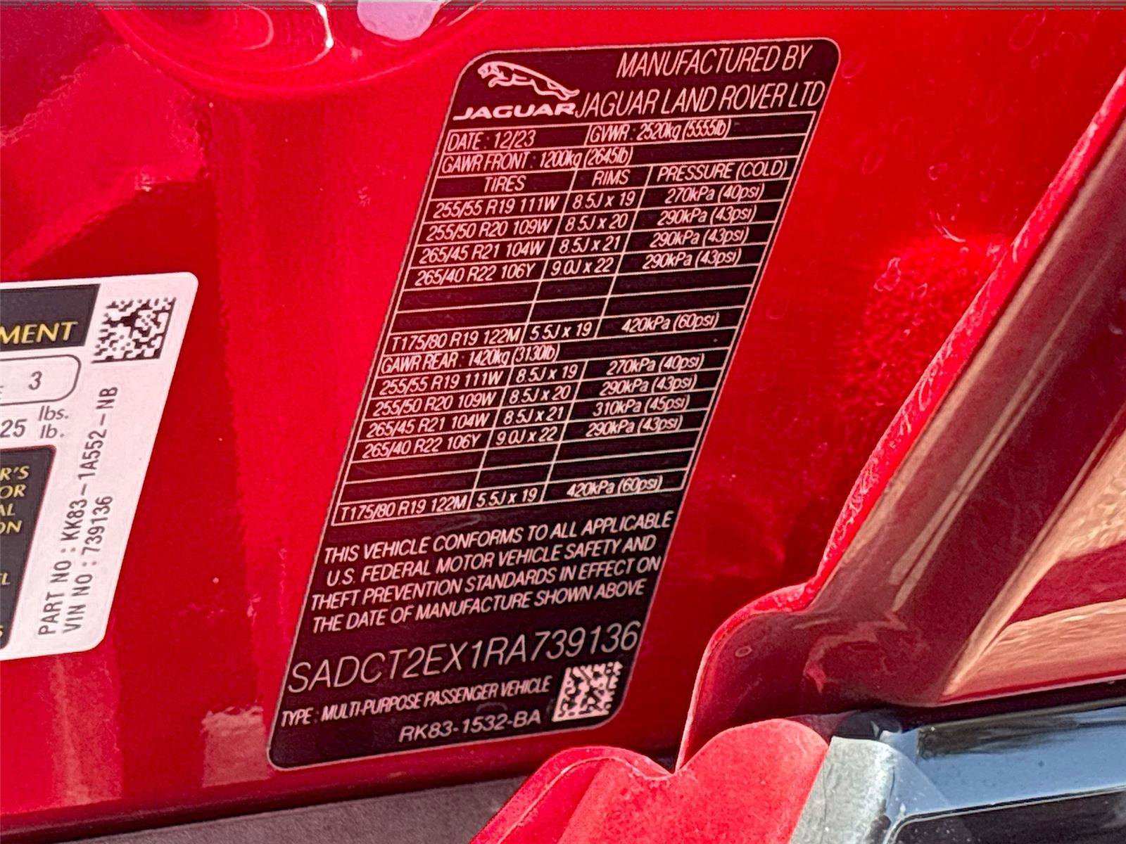 Used 2024 Jaguar F-PACE R-Dynamic S image 35