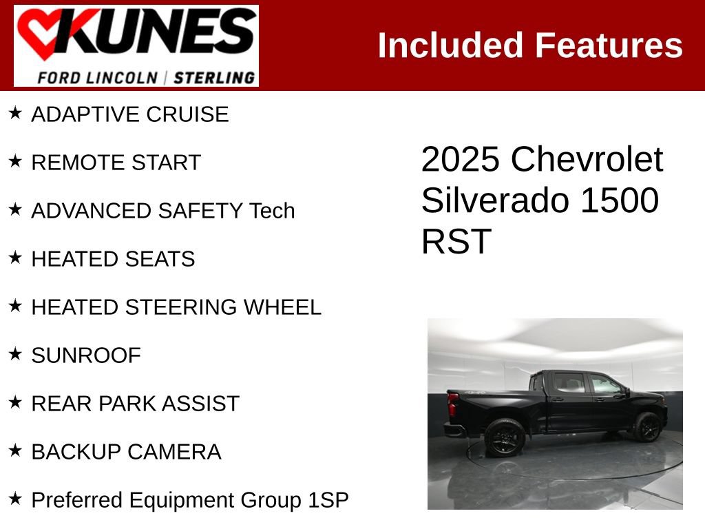 Used 2025 Chevrolet Silverado 1500 RST w/ True North Edition Plus AWD/4WD image 2