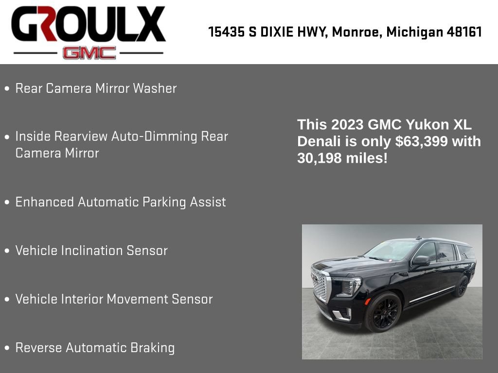 Used 2023 GMC Yukon XL Denali w/ Denali Reserve Package AWD/4WD image 22