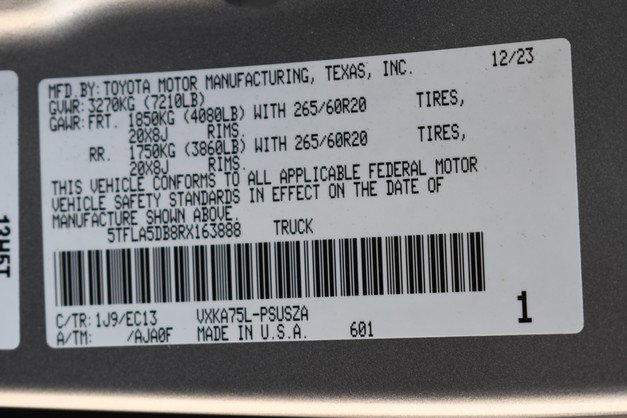 Used 2024 Toyota Tundra SR5 w/ TRD Sport Premium Package AWD/4WD image 33