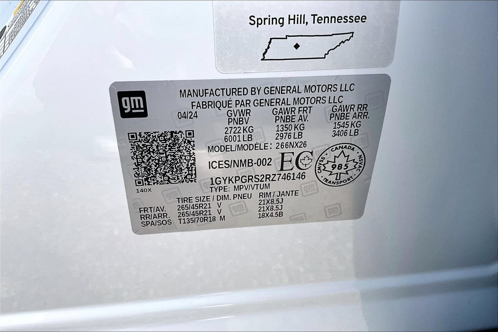 Certified 2024 Cadillac XT6 Sport w/ Technology Package AWD/4WD image 36