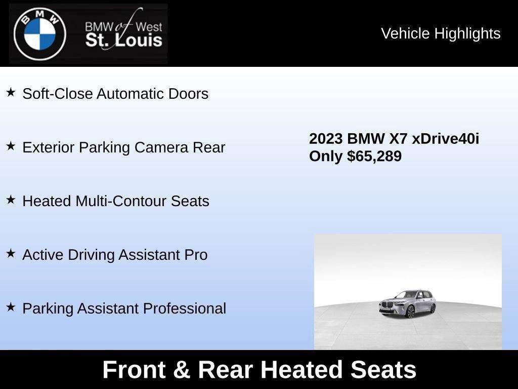 Used 2023 BMW X7 xDrive40i w/ Premium Package image 62