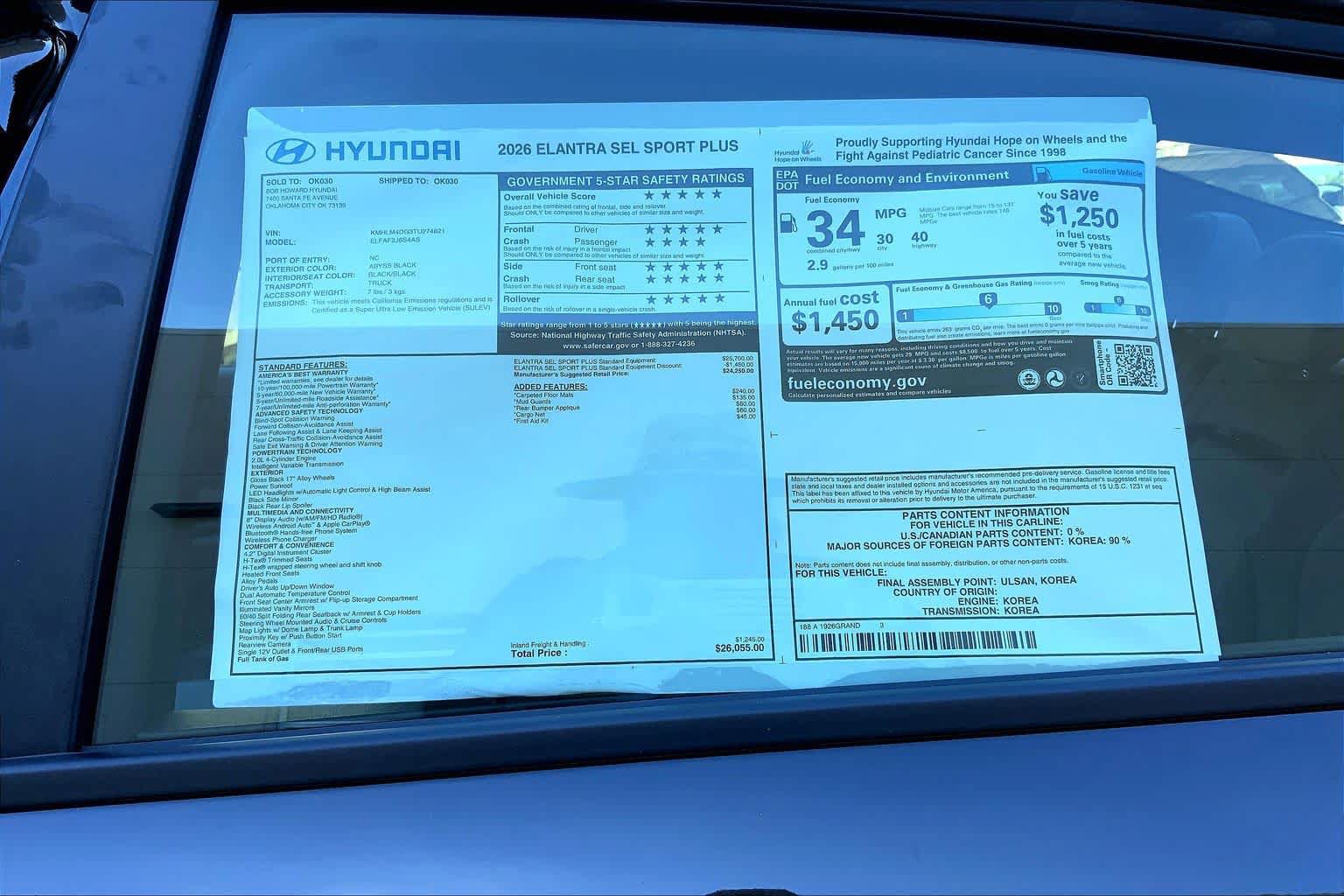 New 2026 Hyundai Elantra SEL Sport FWD image 18