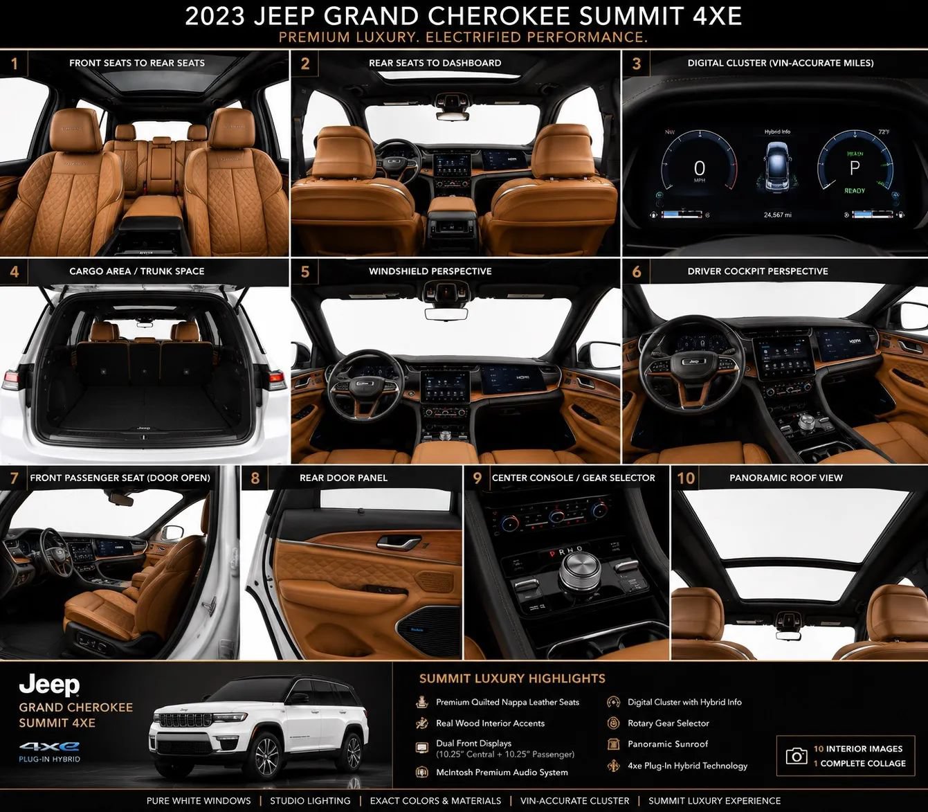 Used 2023 Jeep Grand Cherokee Summit w/ Luxury Tech Group V AWD/4WD image 13