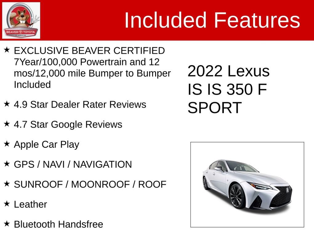Used 2022 Lexus IS 350 F Sport image 4