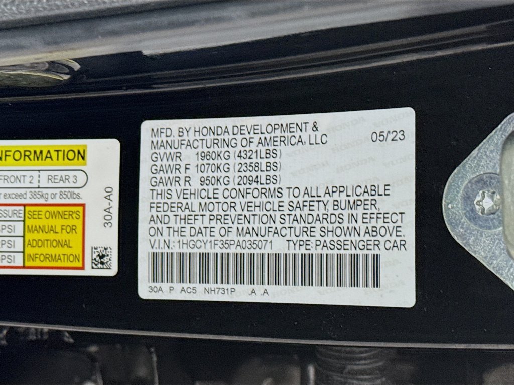 Used 2023 Honda Accord EX image 33