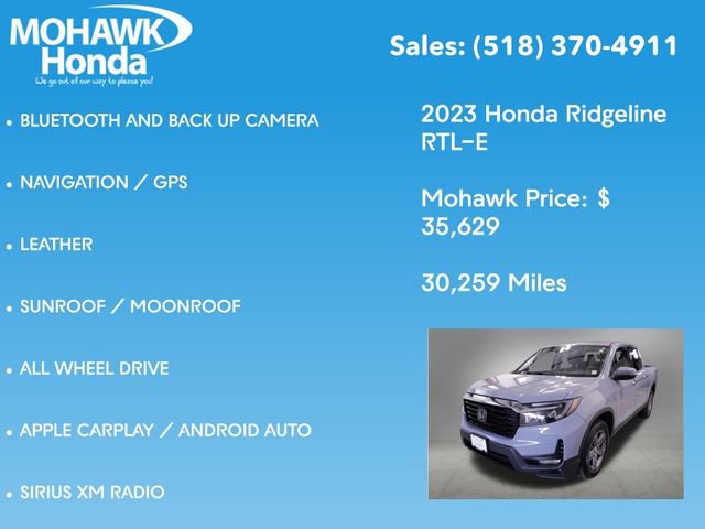Certified 2023 Honda Ridgeline RTL-E image 8