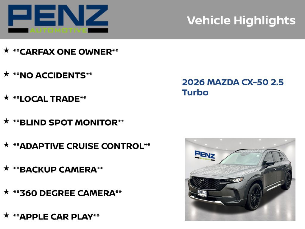 Used 2026 MAZDA CX-50 AWD 2.5 S w/ Accent Package image 6